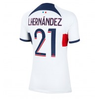 Billiga Paris Saint-Germain Lucas Hernandez #21 Borta fotbollskläder Dam 2023-24 Kortärmad